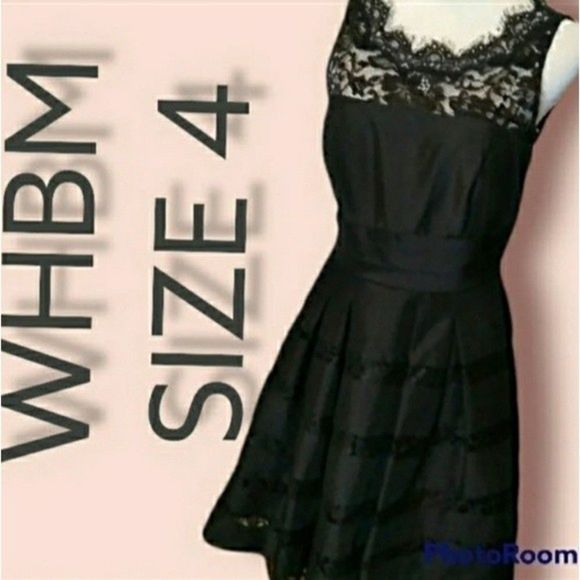 WHBM DRESS FIT & FLARE KNEE LENGHT SLEEVELESS BRIDESMAIDS SIZE 4 WOMENS 4 - Picture 12 of 12